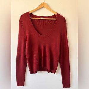 Red Abercrombie Sweater size xxl